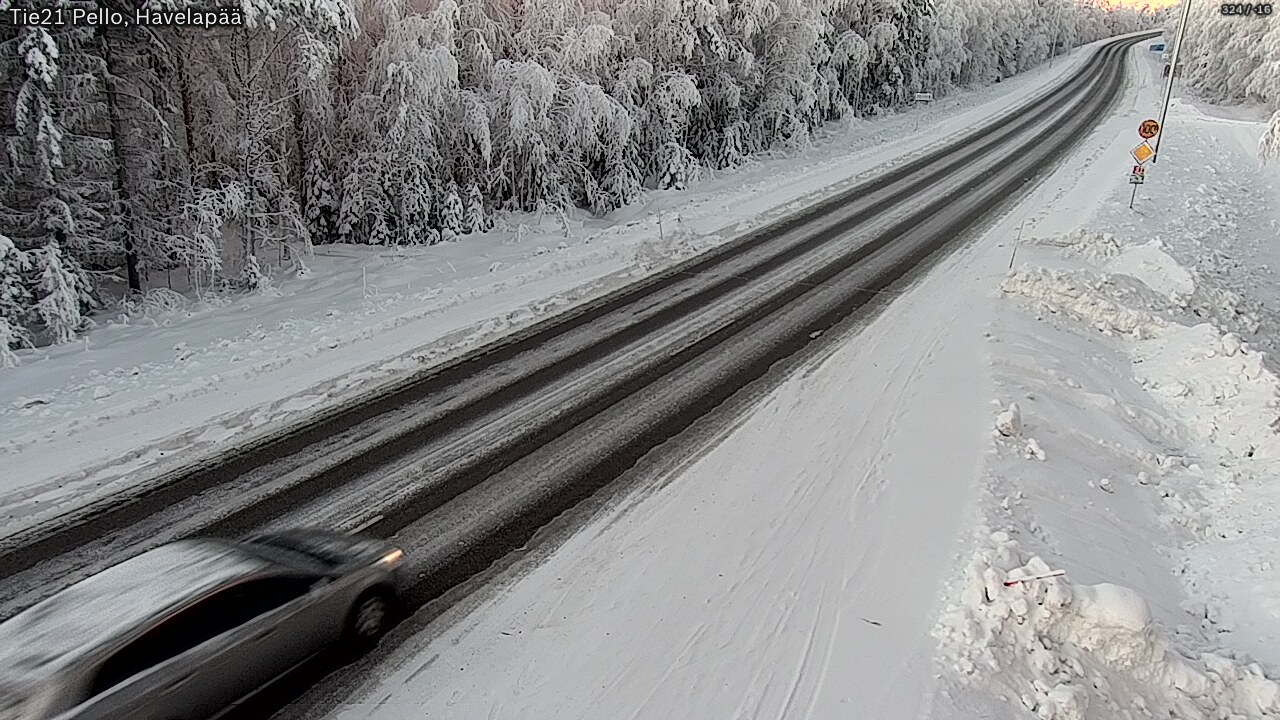 Kelikamerat Kuva Tie 21 Pello, Havelanpää, Pello, Lappi