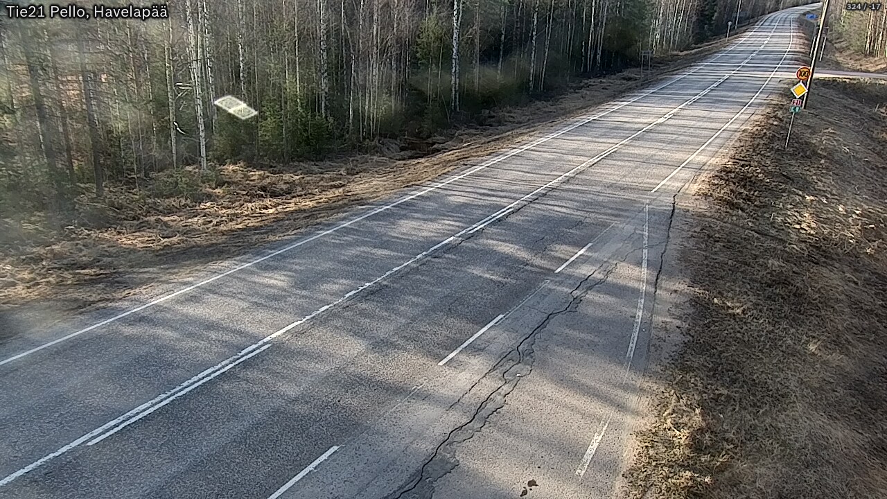 Weather Camera Image Väg 21 Pello, Havelanpää, Pello, Lappi