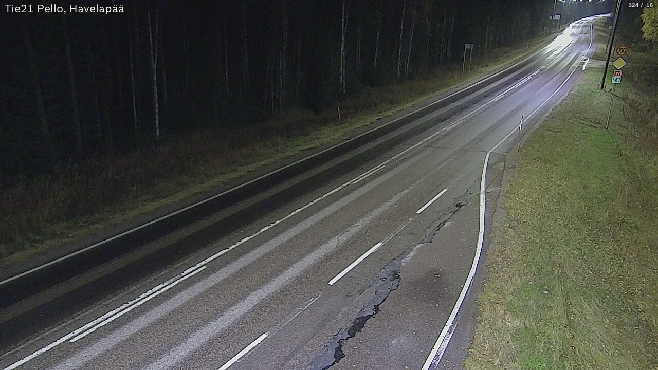 Kelikamerat Kuva Tie 21 Pello, Havelanpää, Pello, Lappi