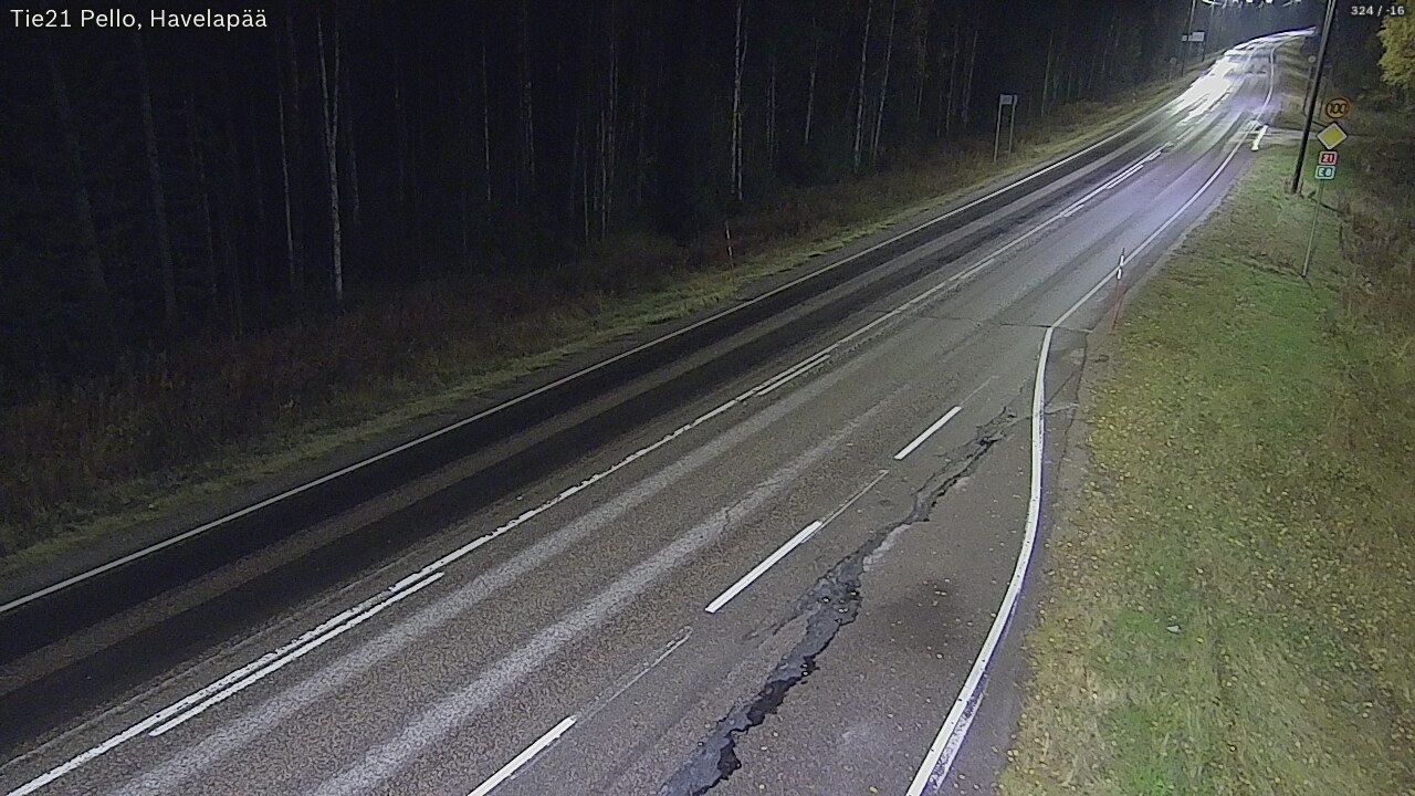 Kelikamerat Kuva Tie 21 Pello, Havelanpää, Pello, Lappi