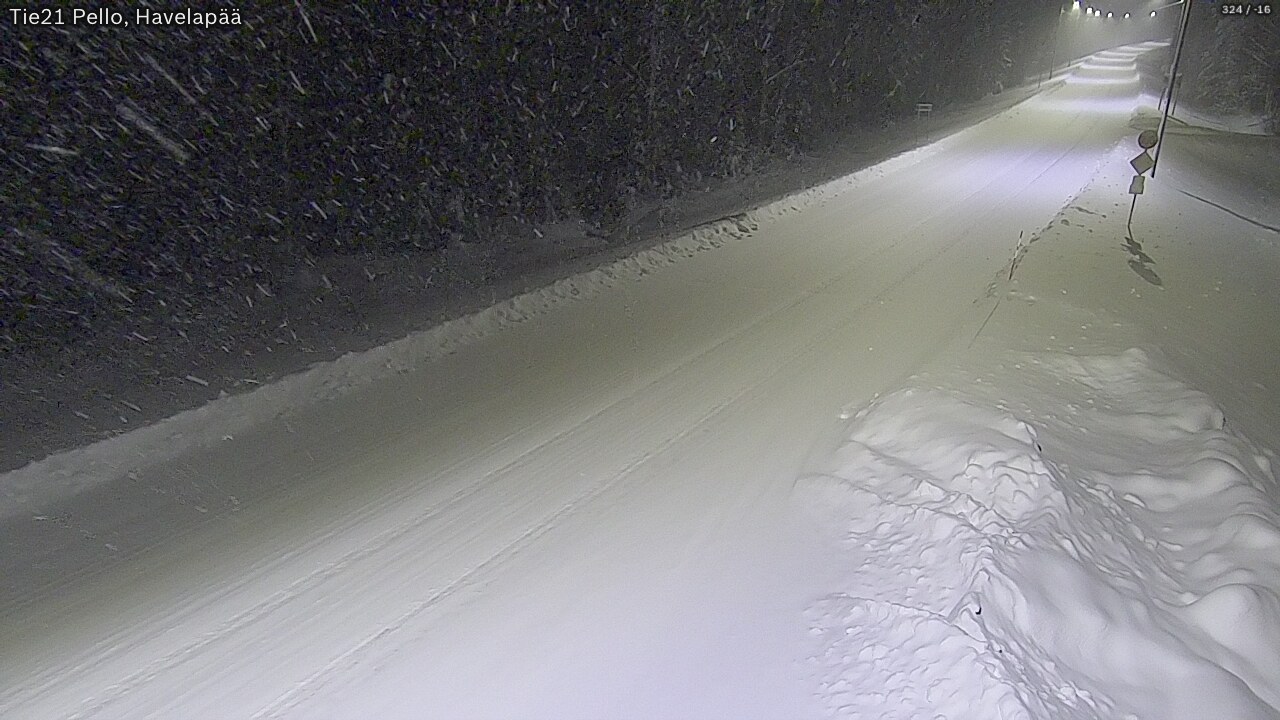 Kelikamerat Kuva Tie 21 Pello, Havelanpää, Pello, Lappi