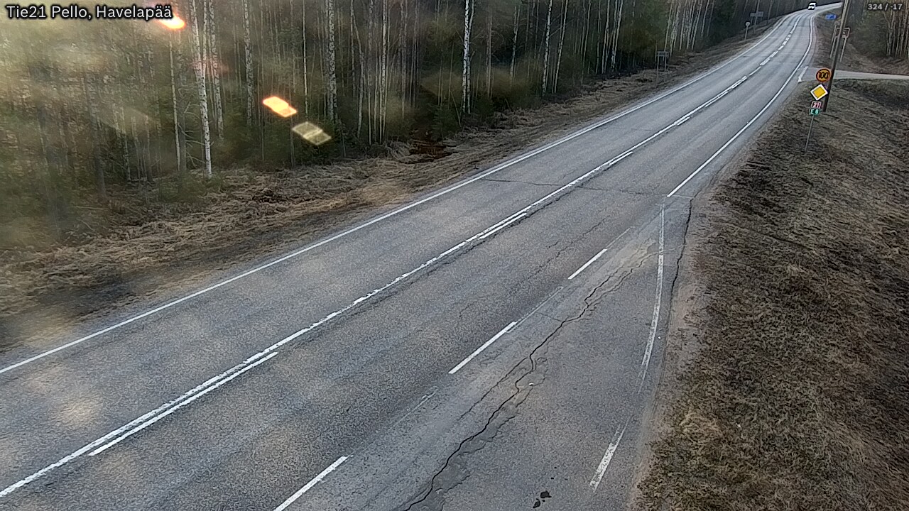 Weather Camera Image Väg 21 Pello, Havelanpää, Pello, Lappi