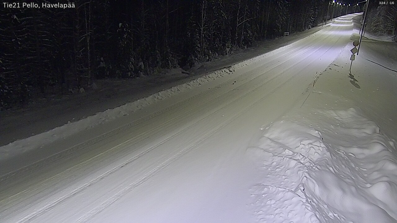 Kelikamerat Kuva Tie 21 Pello, Havelanpää, Pello, Lappi