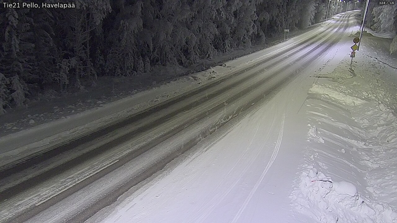 Kelikamerat Kuva Tie 21 Pello, Havelanpää, Pello, Lappi