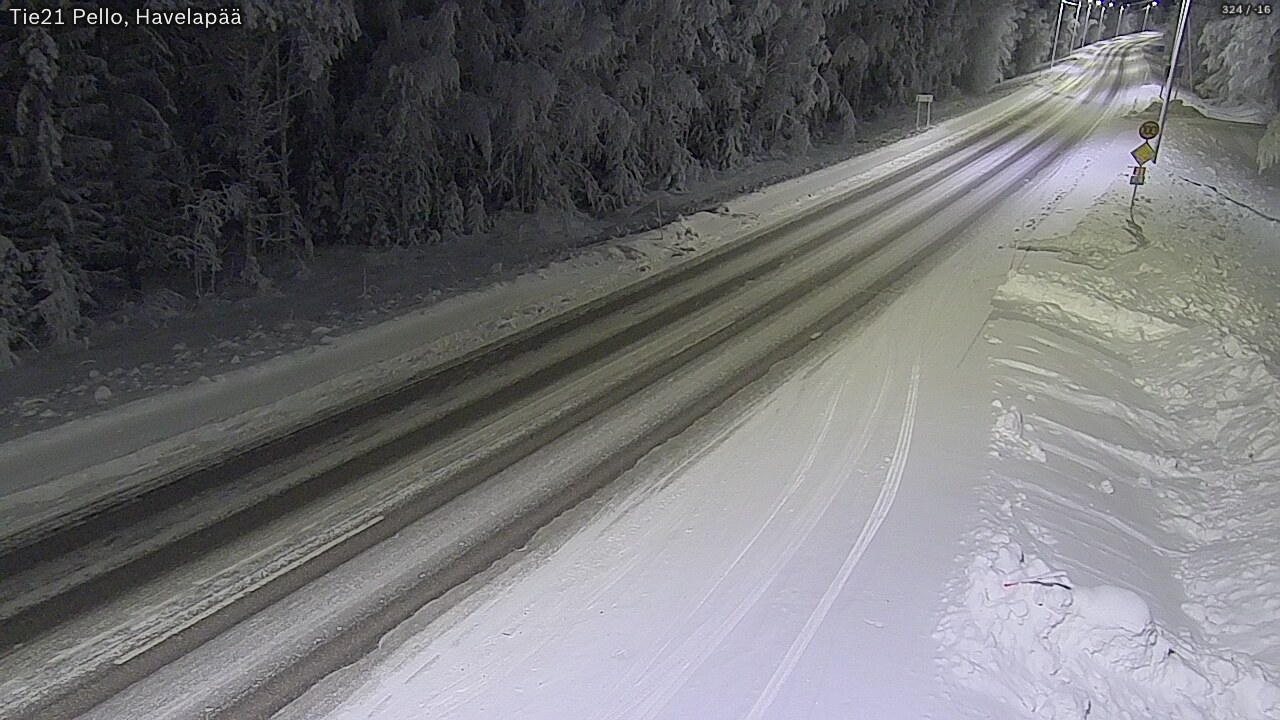 Kelikamerat Kuva Tie 21 Pello, Havelanpää, Pello, Lappi