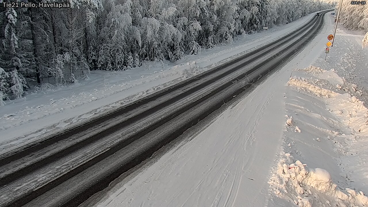 Kelikamerat Kuva Tie 21 Pello, Havelanpää, Pello, Lappi