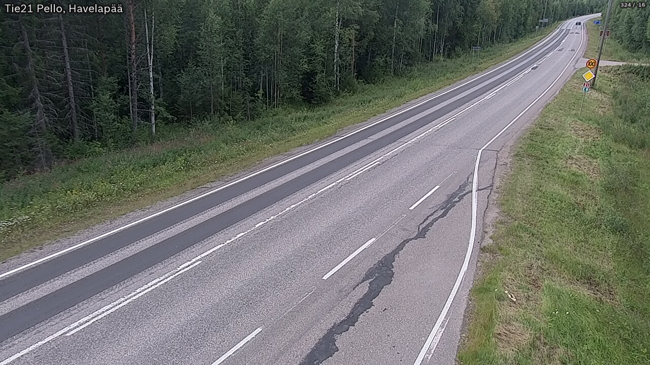 Kelikamerat Kuva Tie 21 Pello, Havelanpää, Pello, Lappi