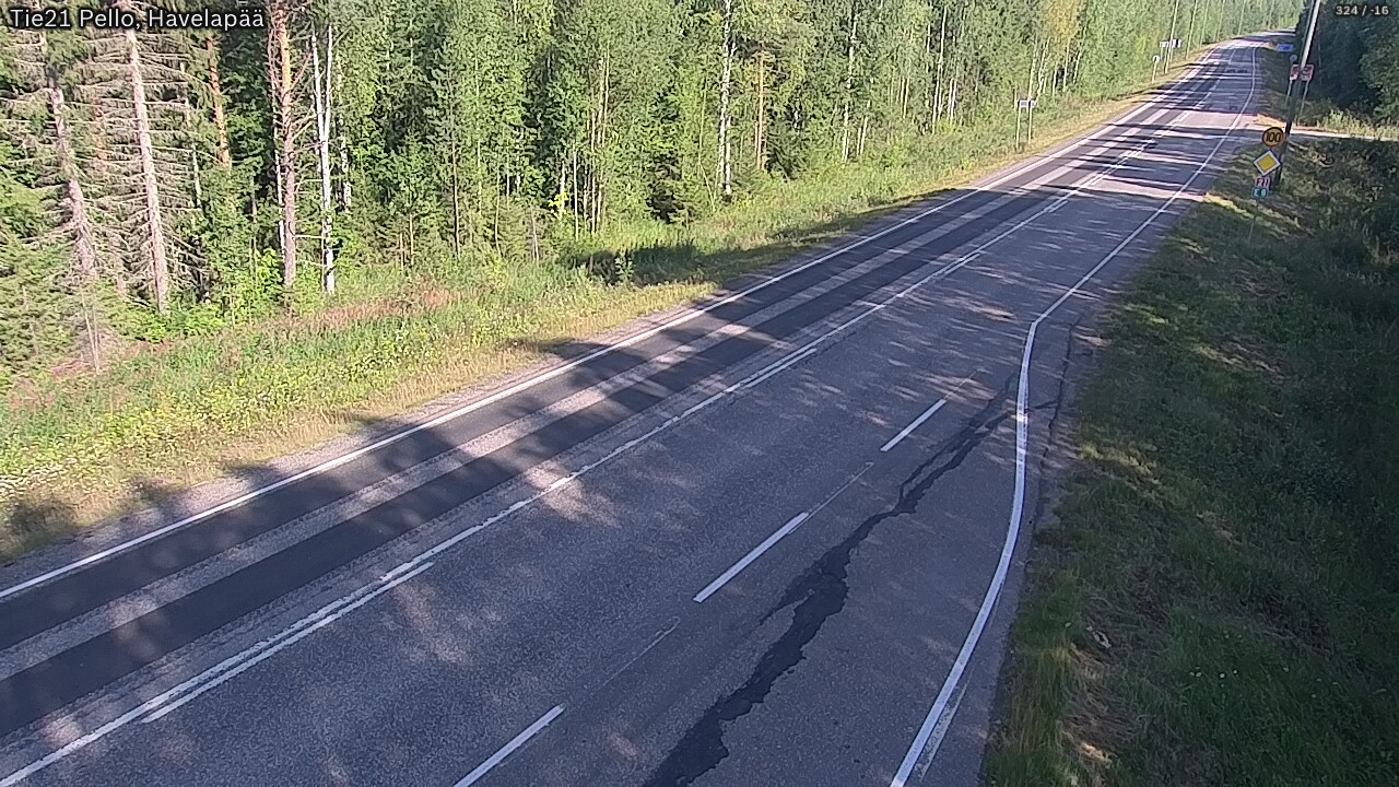 Weather Camera Image Road 21 Pello, Havelanpää, Pello, Lappi
