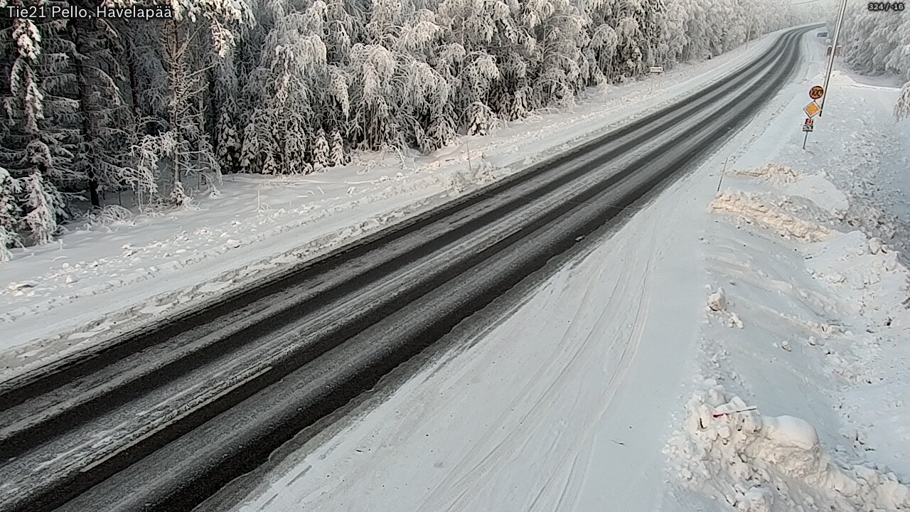 Weather Camera Image Road 21 Pello, Havelanpää, Pello, Lappi