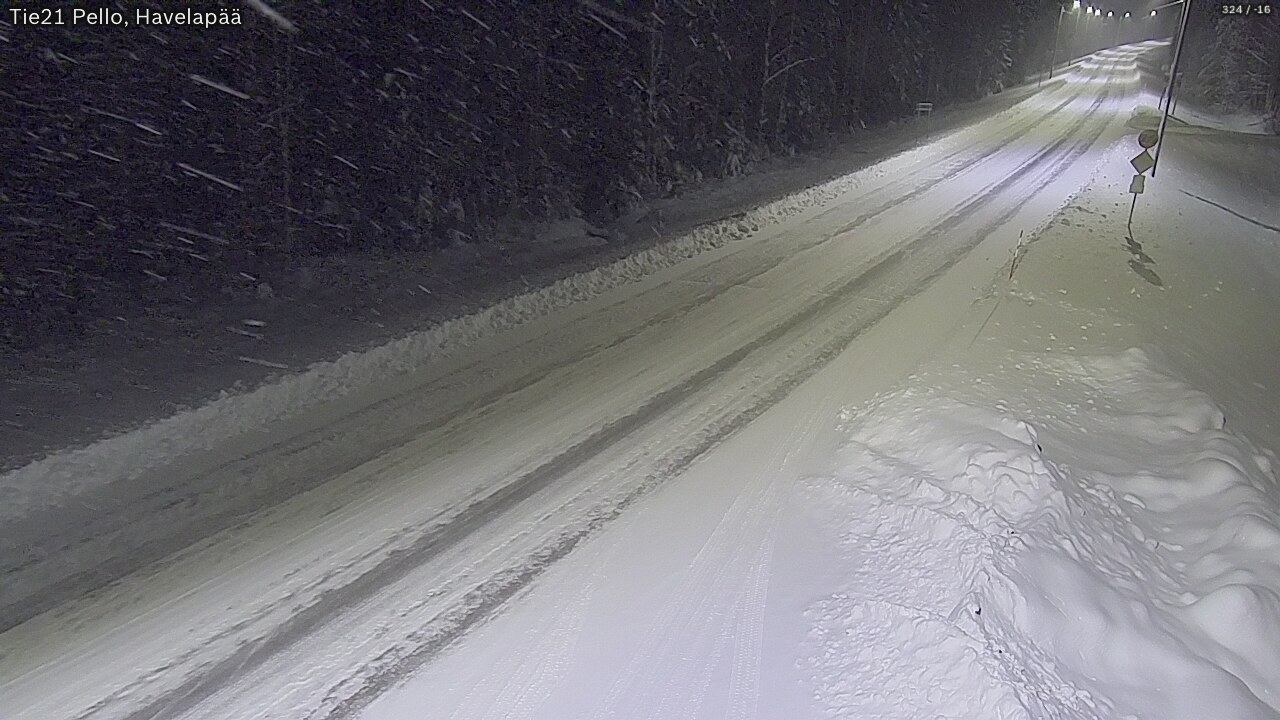 Kelikamerat Kuva Tie 21 Pello, Havelanpää, Pello, Lappi