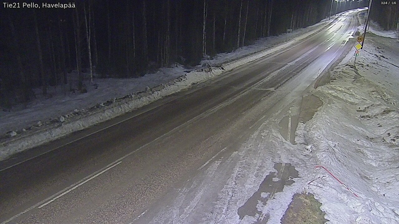 Kelikamerat Kuva Tie 21 Pello, Havelanpää, Pello, Lappi