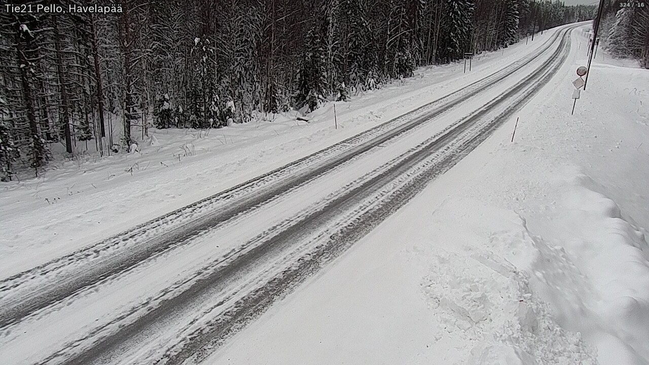 Kelikamerat Kuva Tie 21 Pello, Havelanpää, Pello, Lappi