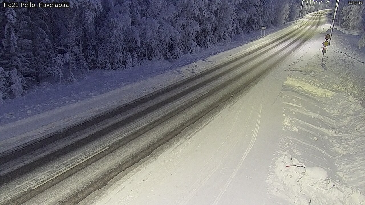 Kelikamerat Kuva Tie 21 Pello, Havelanpää, Pello, Lappi