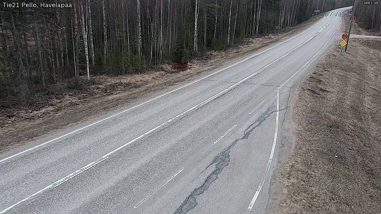 Kelikamerat Kuva Tie 21 Pello, Havelanpää, Pello, Lappi
