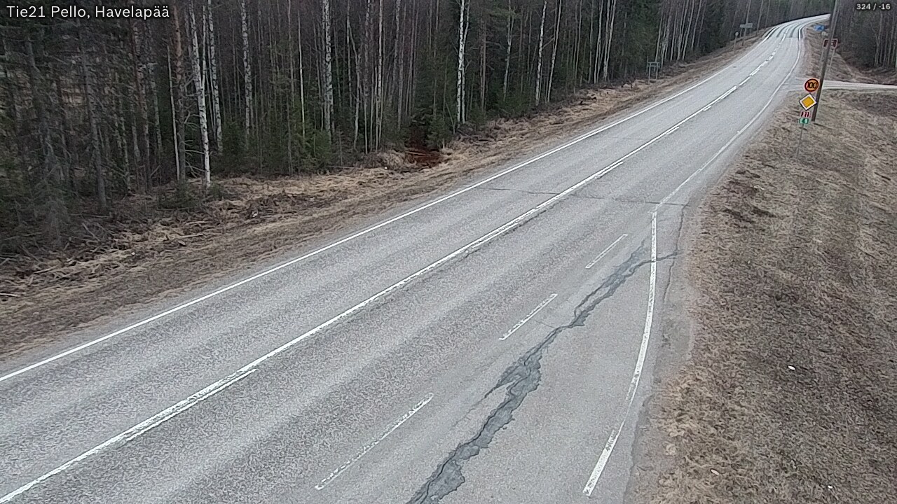 Kelikamerat Kuva Tie 21 Pello, Havelanpää, Pello, Lappi