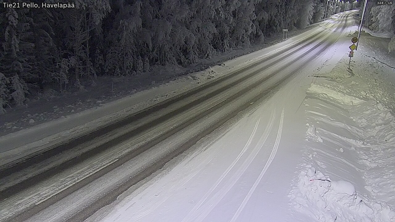 Kelikamerat Kuva Tie 21 Pello, Havelanpää, Pello, Lappi