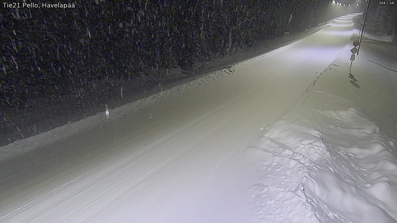 Kelikamerat Kuva Tie 21 Pello, Havelanpää, Pello, Lappi