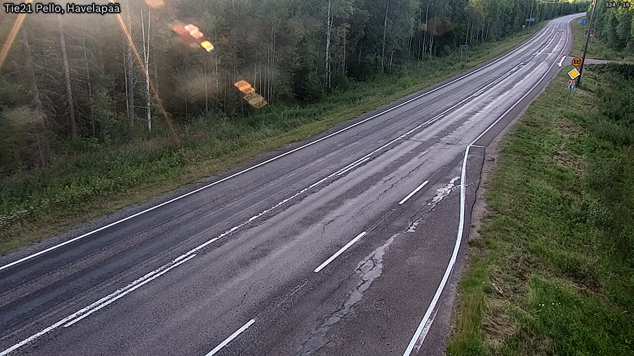 Kelikamerat Kuva Tie 21 Pello, Havelanpää, Pello, Lappi