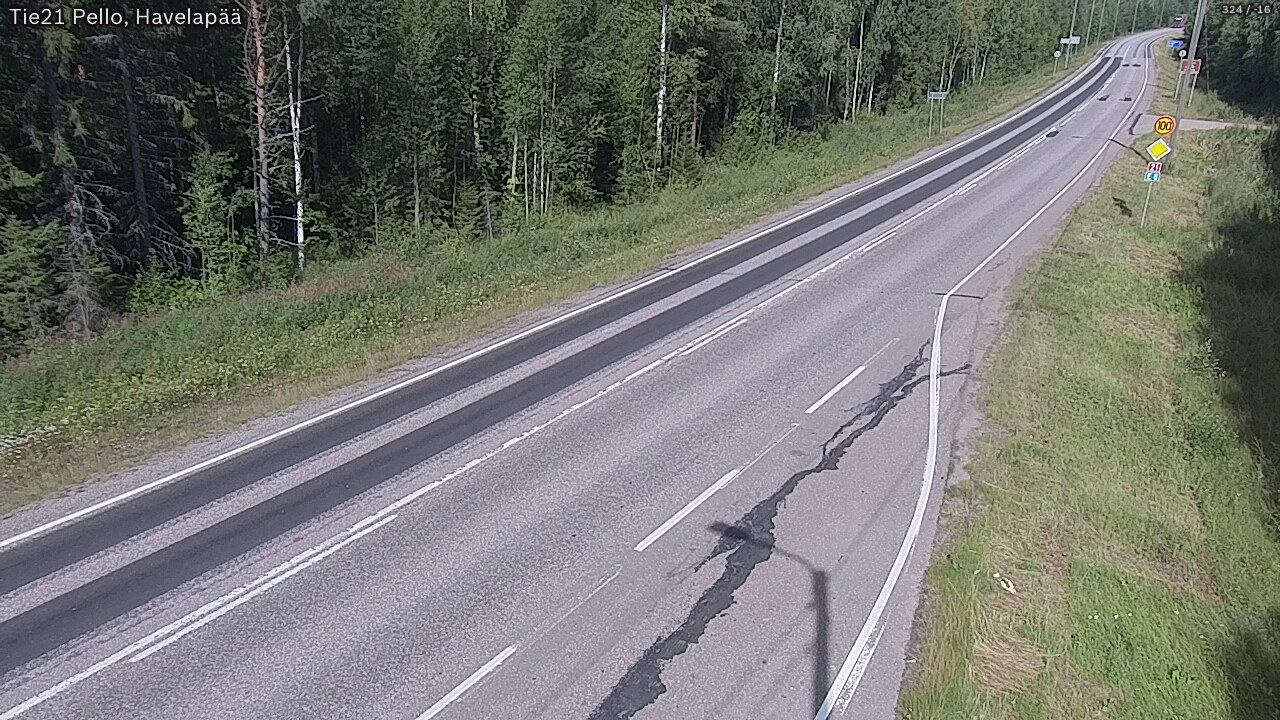 Weather Camera Image Road 21 Pello, Havelanpää, Pello, Lappi