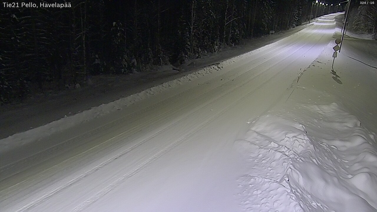 Kelikamerat Kuva Tie 21 Pello, Havelanpää, Pello, Lappi