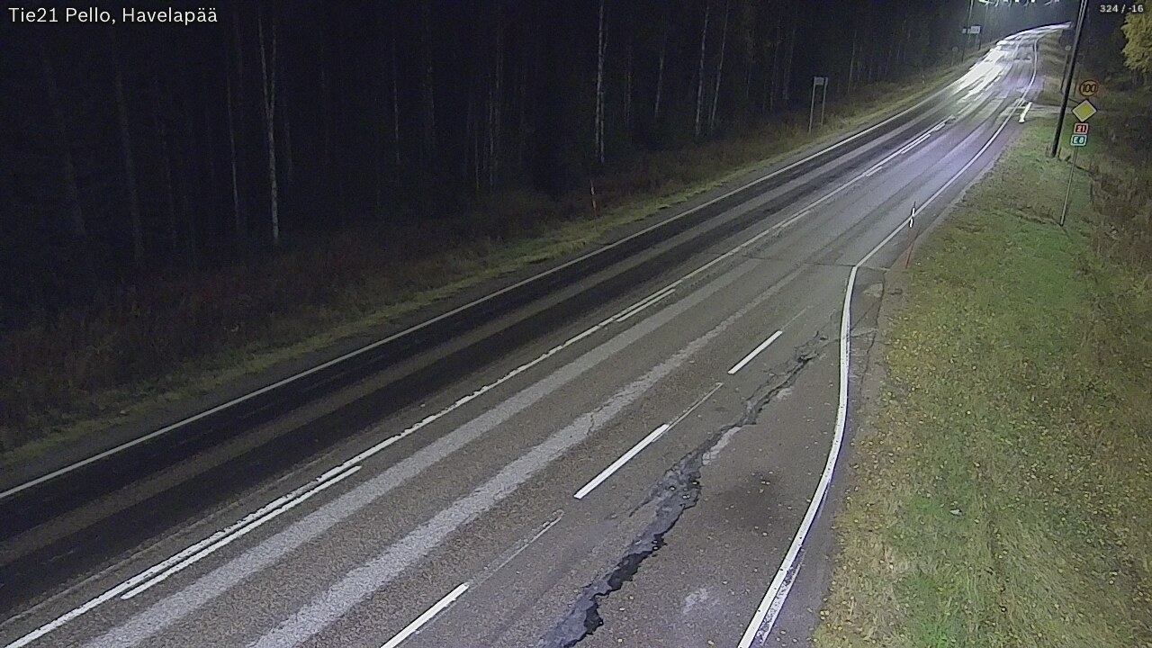 Kelikamerat Kuva Tie 21 Pello, Havelanpää, Pello, Lappi