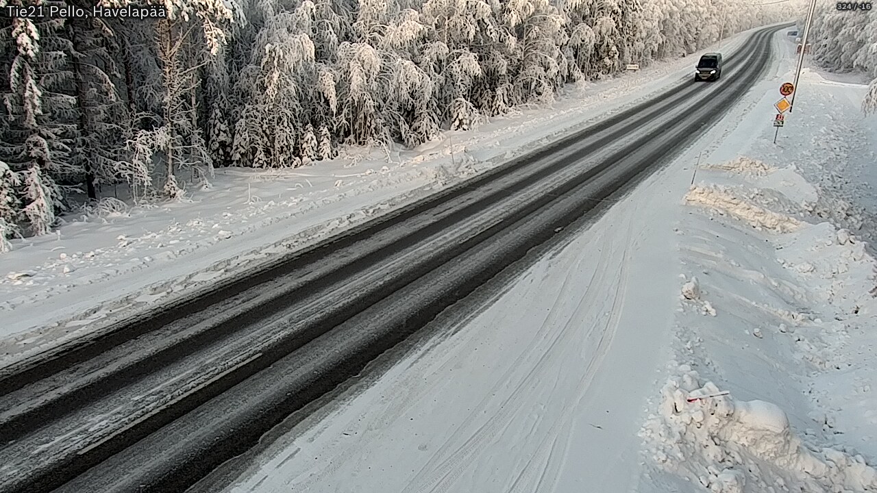 Weather Camera Image Road 21 Pello, Havelanpää, Pello, Lappi