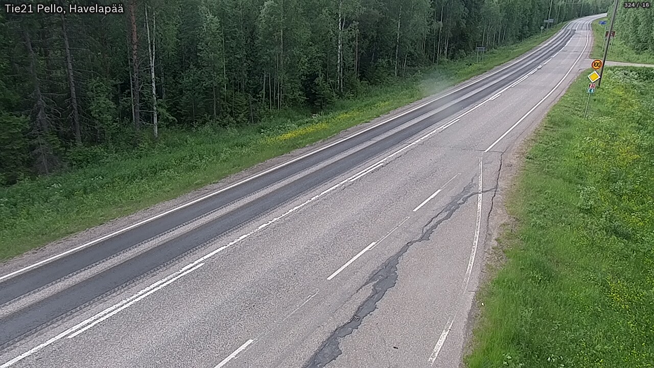 Kelikamerat Kuva Tie 21 Pello, Havelanpää, Pello, Lappi