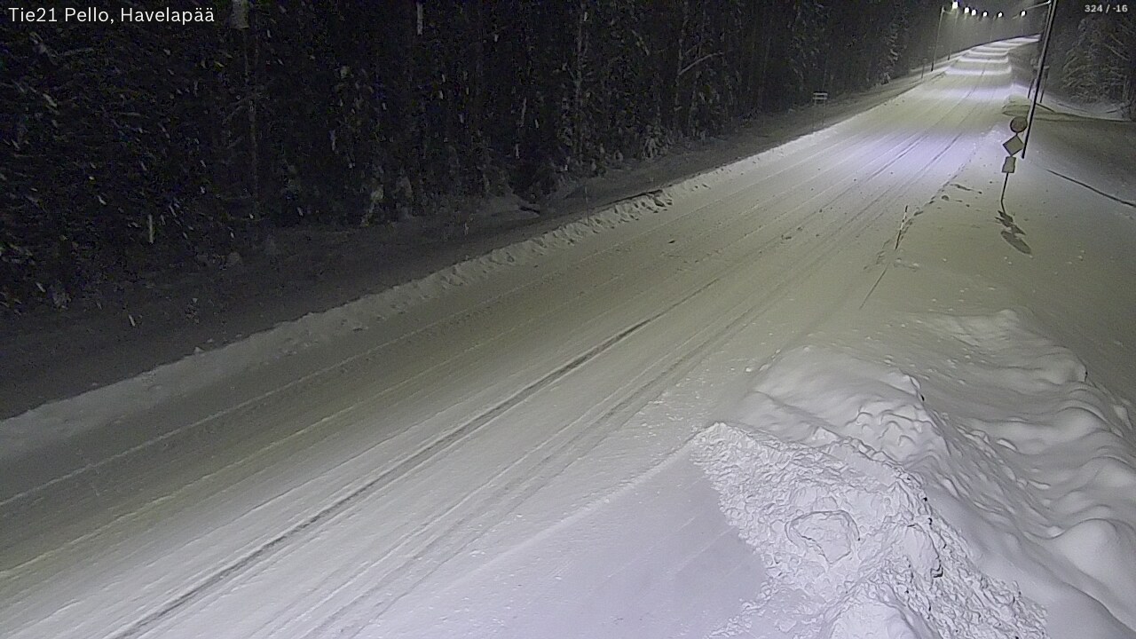 Kelikamerat Kuva Tie 21 Pello, Havelanpää, Pello, Lappi