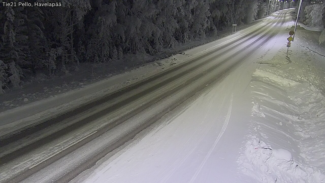 Kelikamerat Kuva Tie 21 Pello, Havelanpää, Pello, Lappi