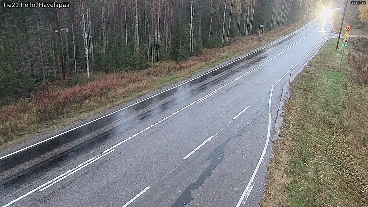 Kelikamerat Kuva Tie 21 Pello, Havelanpää, Pello, Lappi