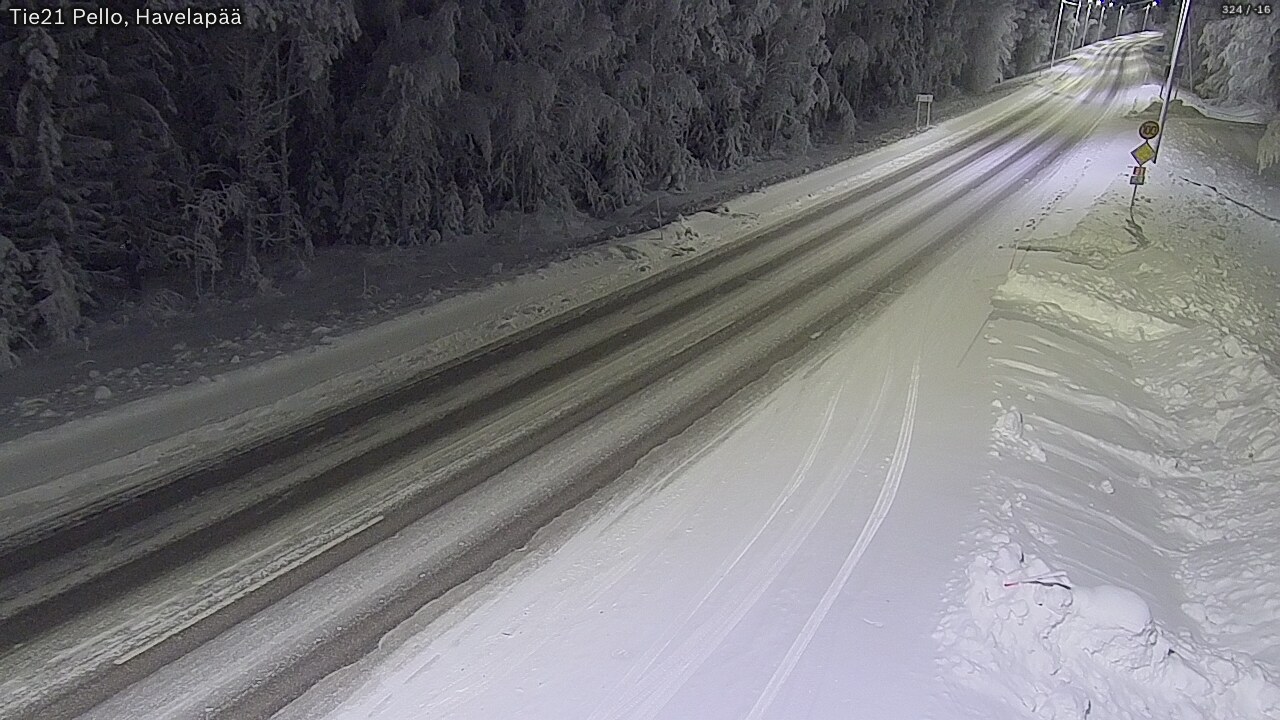 Kelikamerat Kuva Tie 21 Pello, Havelanpää, Pello, Lappi