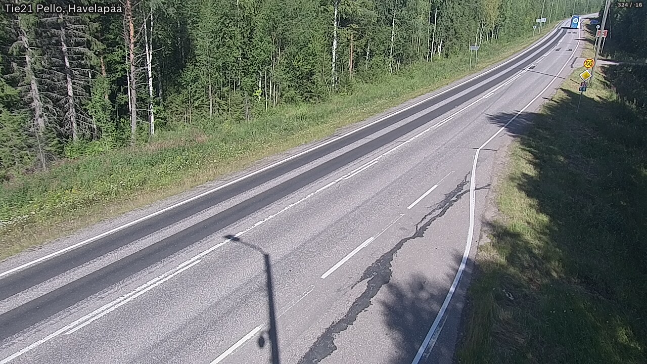 Weather Camera Image Road 21 Pello, Havelanpää, Pello, Lappi