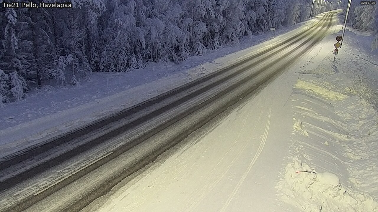 Kelikamerat Kuva Tie 21 Pello, Havelanpää, Pello, Lappi