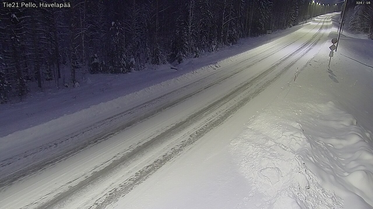 Kelikamerat Kuva Tie 21 Pello, Havelanpää, Pello, Lappi
