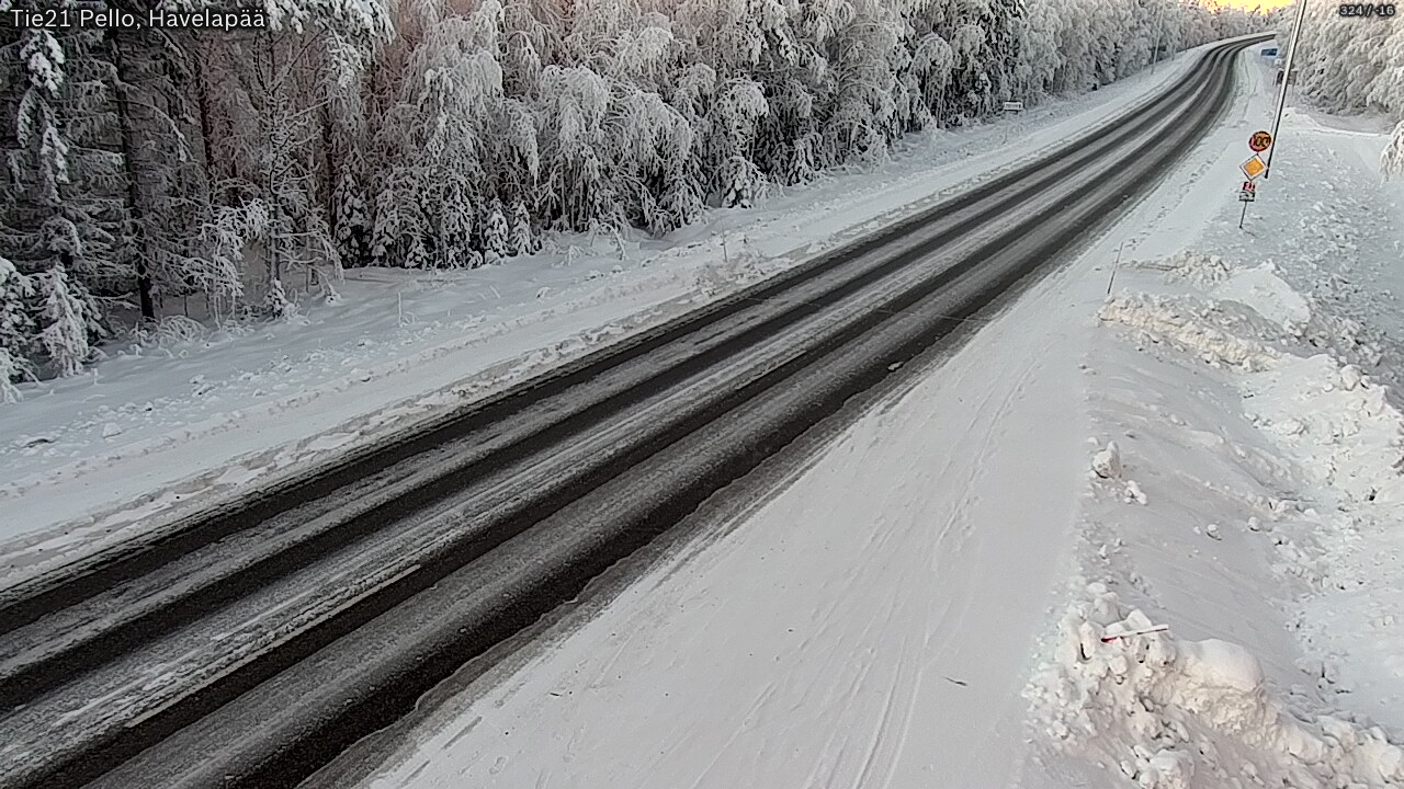 Kelikamerat Kuva Tie 21 Pello, Havelanpää, Pello, Lappi
