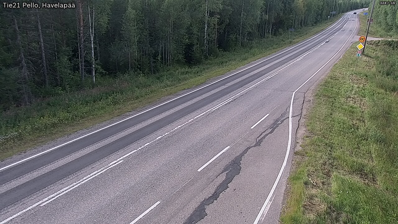 Kelikamerat Kuva Tie 21 Pello, Havelanpää, Pello, Lappi