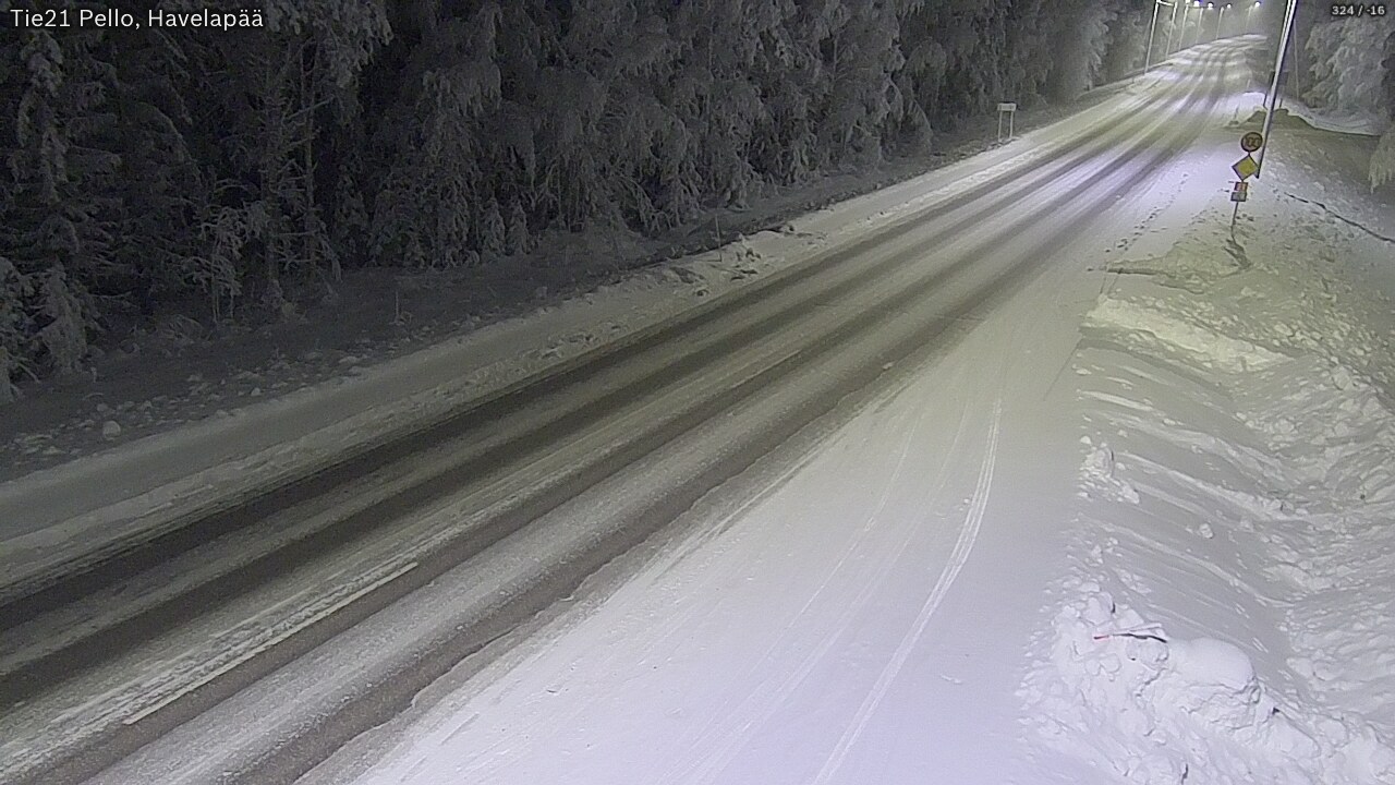 Kelikamerat Kuva Tie 21 Pello, Havelanpää, Pello, Lappi