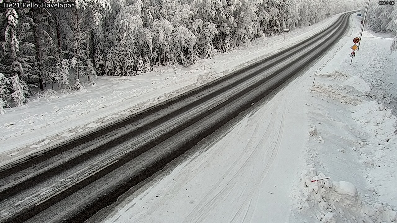 Weather Camera Image Road 21 Pello, Havelanpää, Pello, Lappi