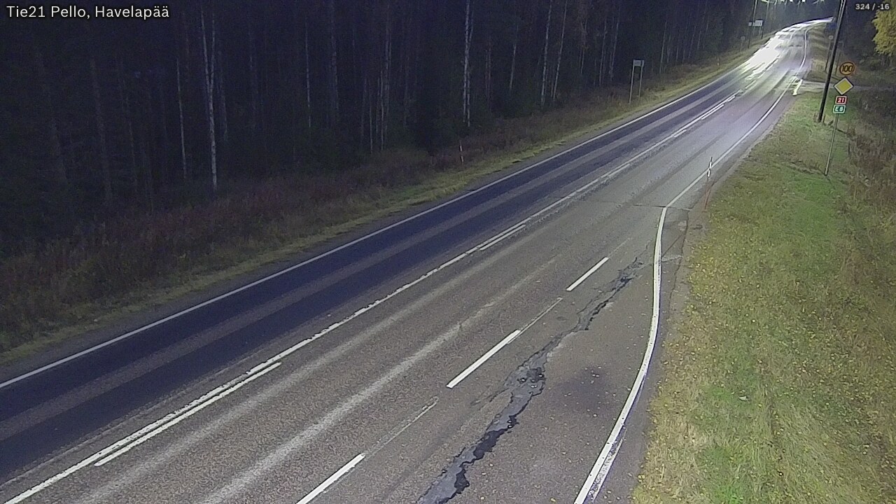 Kelikamerat Kuva Tie 21 Pello, Havelanpää, Pello, Lappi