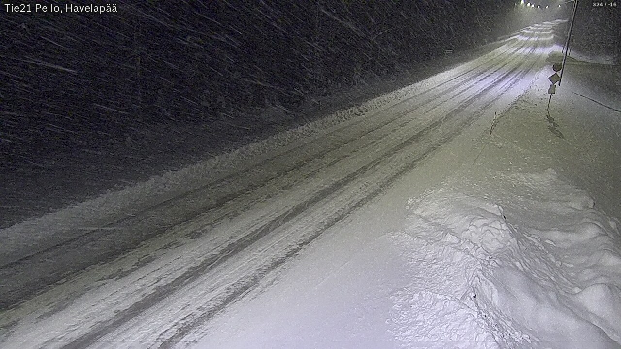 Kelikamerat Kuva Tie 21 Pello, Havelanpää, Pello, Lappi