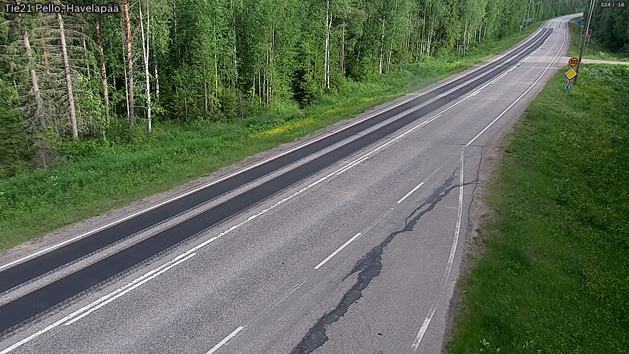 Kelikamerat Kuva Tie 21 Pello, Havelanpää, Pello, Lappi
