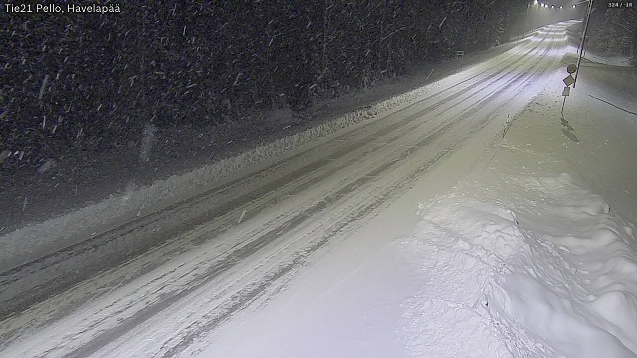 Kelikamerat Kuva Tie 21 Pello, Havelanpää, Pello, Lappi