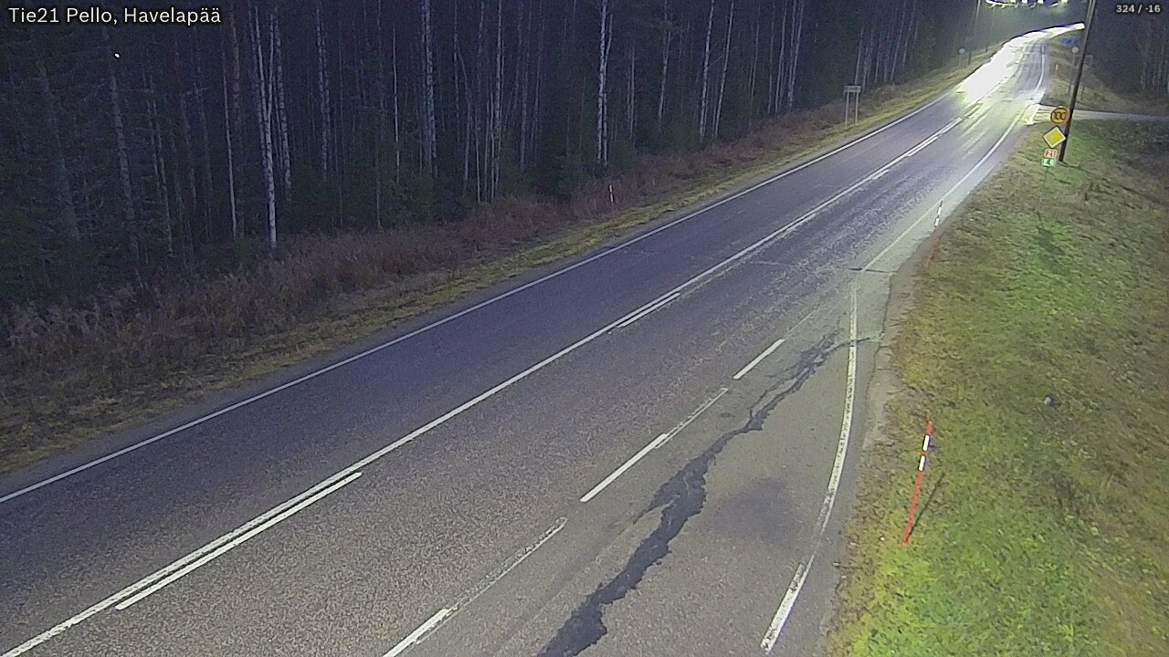 Kelikamerat Kuva Tie 21 Pello, Havelanpää, Pello, Lappi