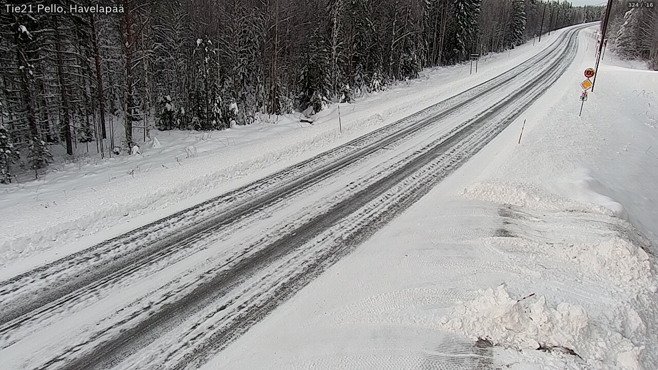Weather Camera Image Road 21 Pello, Havelanpää, Pello, Lappi