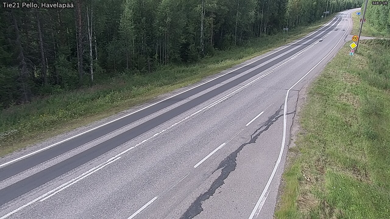 Kelikamerat Kuva Tie 21 Pello, Havelanpää, Pello, Lappi