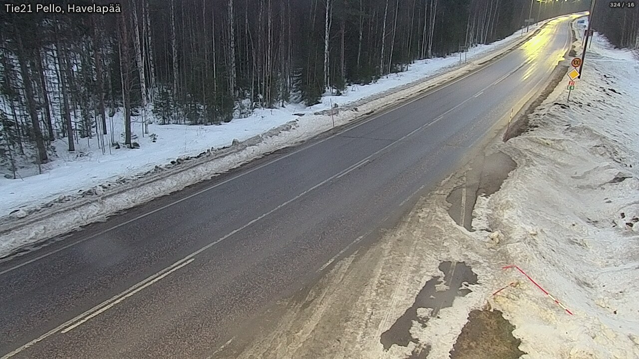 Kelikamerat Kuva Tie 21 Pello, Havelanpää, Pello, Lappi