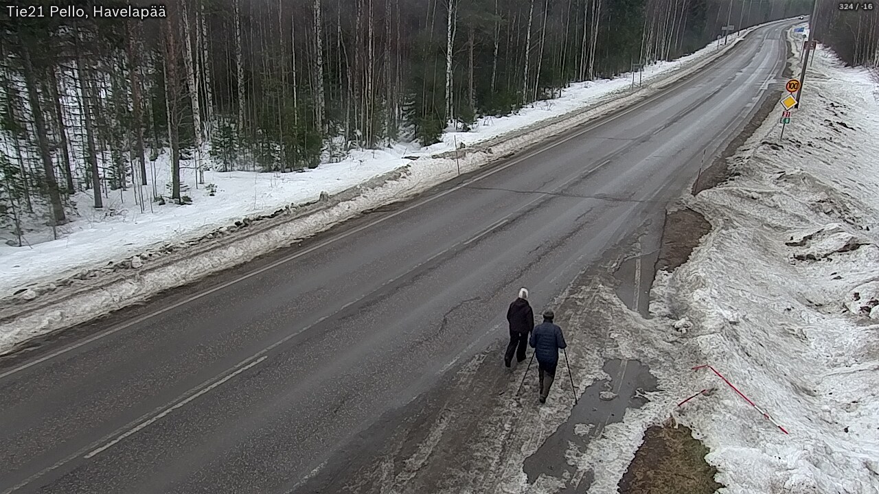 Kelikamerat Kuva Tie 21 Pello, Havelanpää, Pello, Lappi