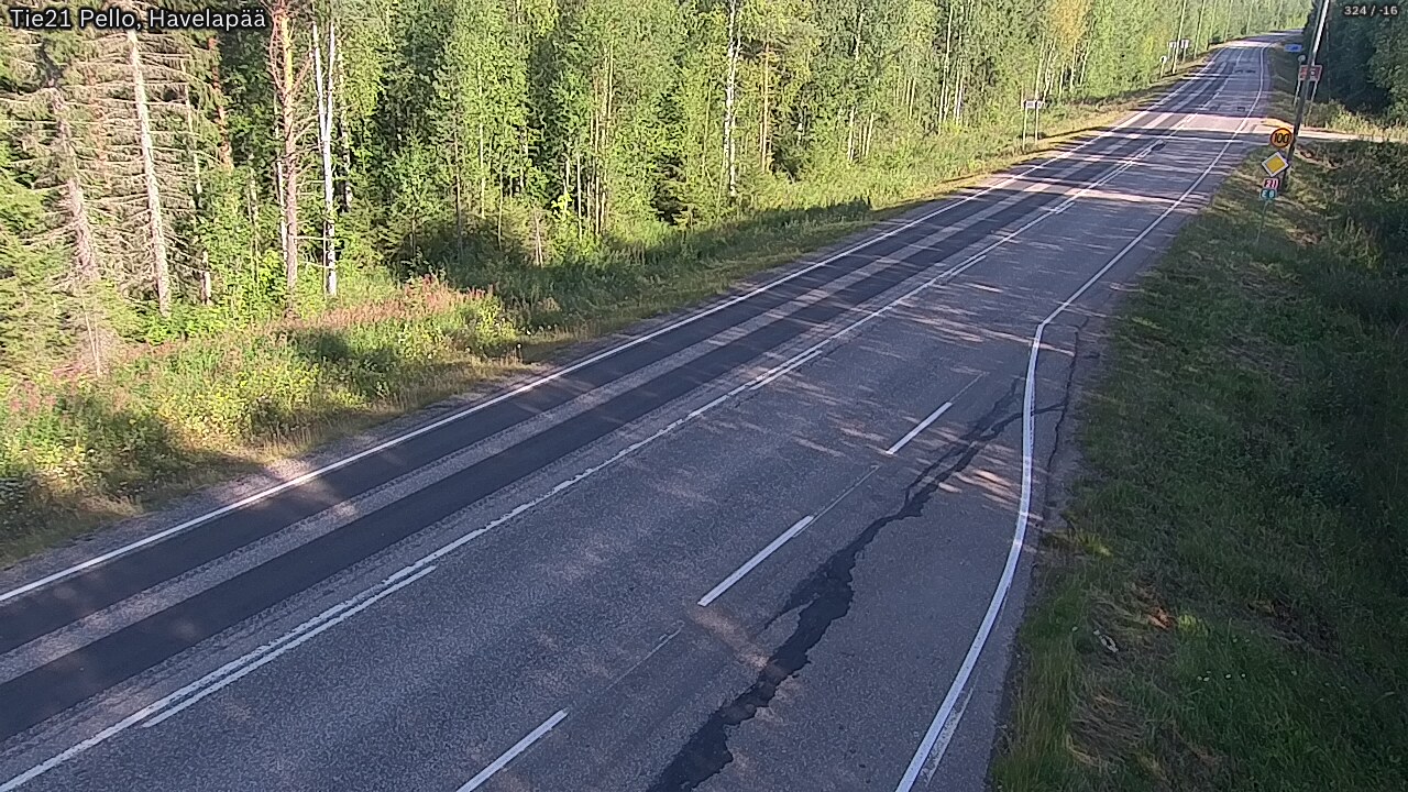 Weather Camera Image Road 21 Pello, Havelanpää, Pello, Lappi