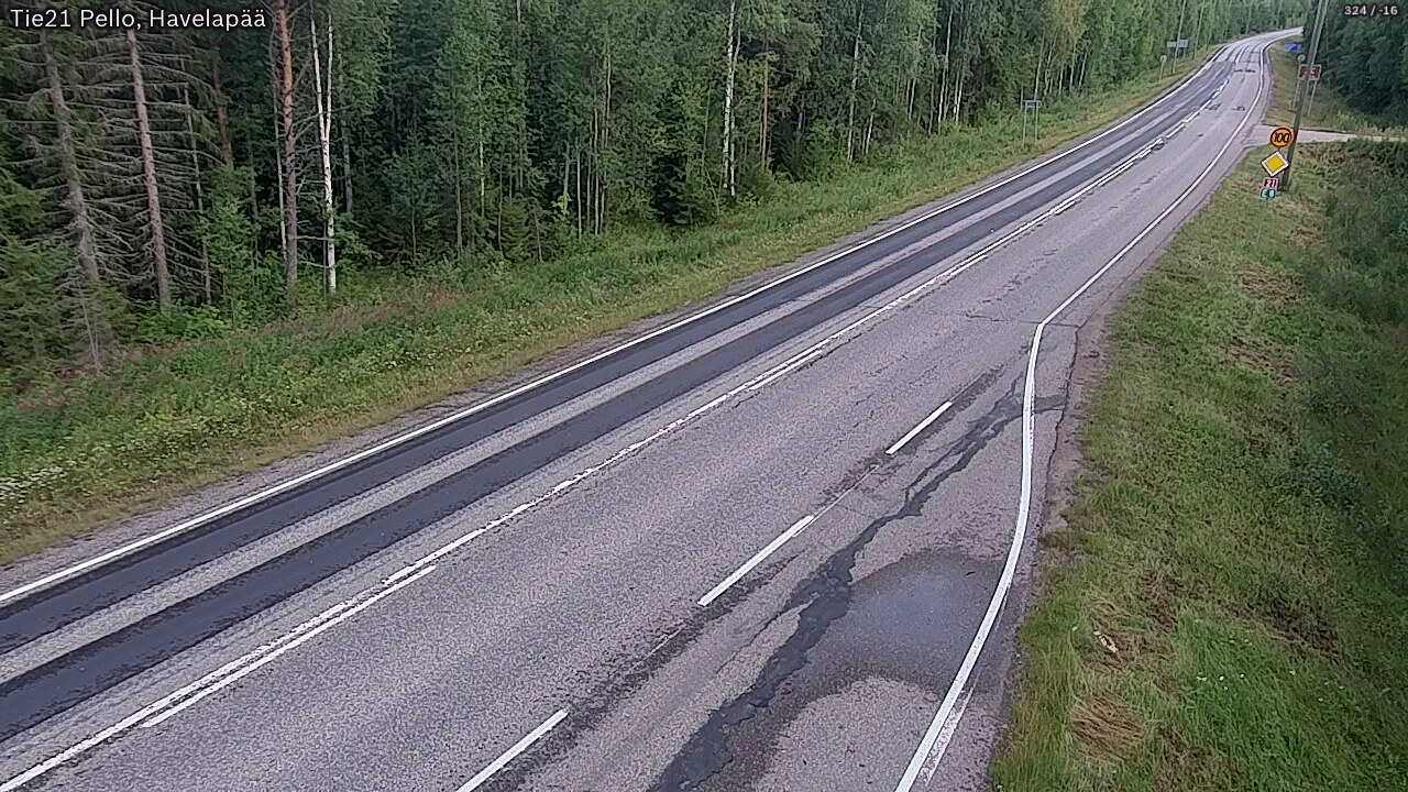 Kelikamerat Kuva Tie 21 Pello, Havelanpää, Pello, Lappi