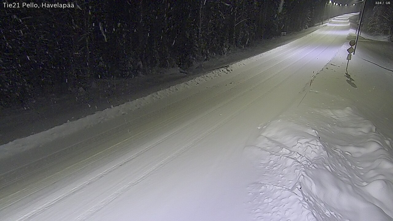 Kelikamerat Kuva Tie 21 Pello, Havelanpää, Pello, Lappi